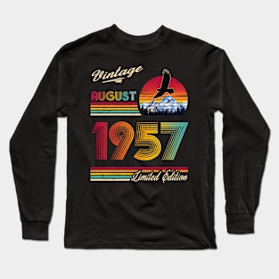 August 1957 Birthday Long Sleeve T-Shirt